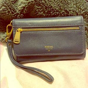 Fossil Leather Wristlet